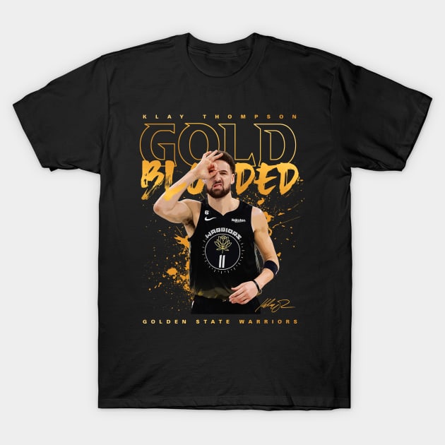 Klay Thompson Gold Blooded T-Shirt by Juantamad